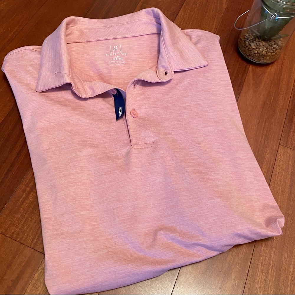 George Men’s NWT Stretch Polo Shirt - Size L